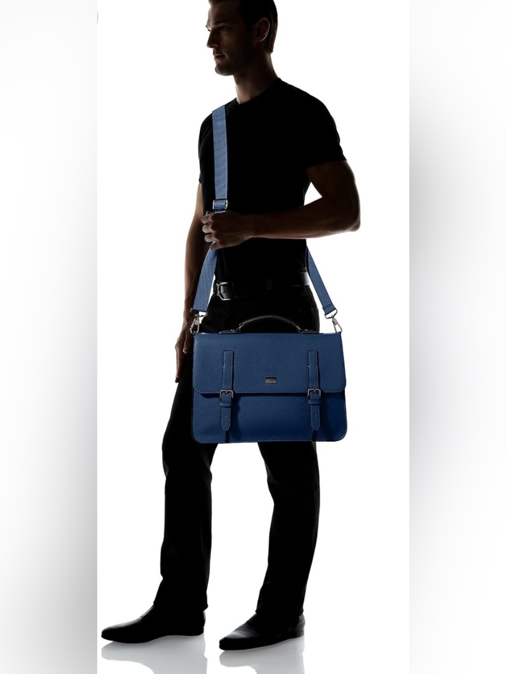 Ted Baker Men’s Fredim Cobalt Blue Laptop Messenger Bag